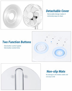 USB Foldable Fan with 4 Speeds